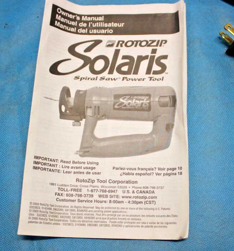 ROTOZIP Solaris Spiral Saw Power Tool #SLS01 Type 1 Router Style Roto Zip - Image 2 of 4