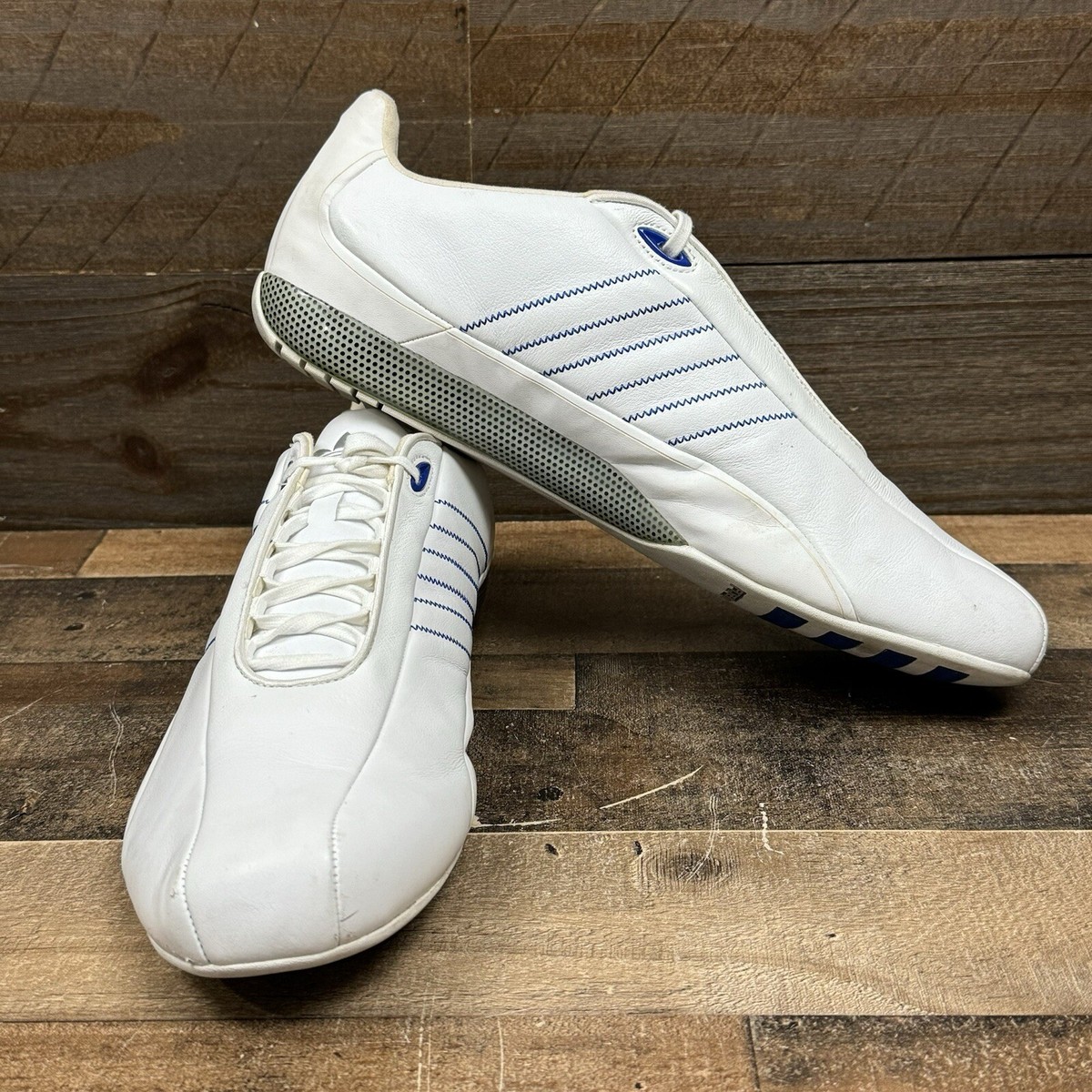 Clean Adidas Porsche Design S2 White Leather Sneakers Size US 13