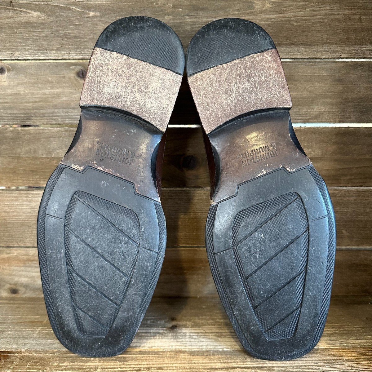 Mens Johnston & Murphy Brown Leather Casual Slip On Loafers  display picture 1