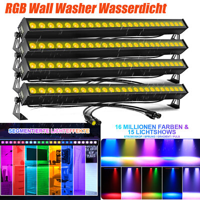 192W RGB LED Wall Washer Licht Outdoor Indoor DJ Show Strobe Wasserdicht IP65