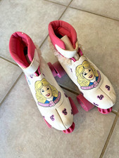 Vtg Barbie Roller Sweet Skates 1988 Girls Size 2 Youth Children Retro Preowned