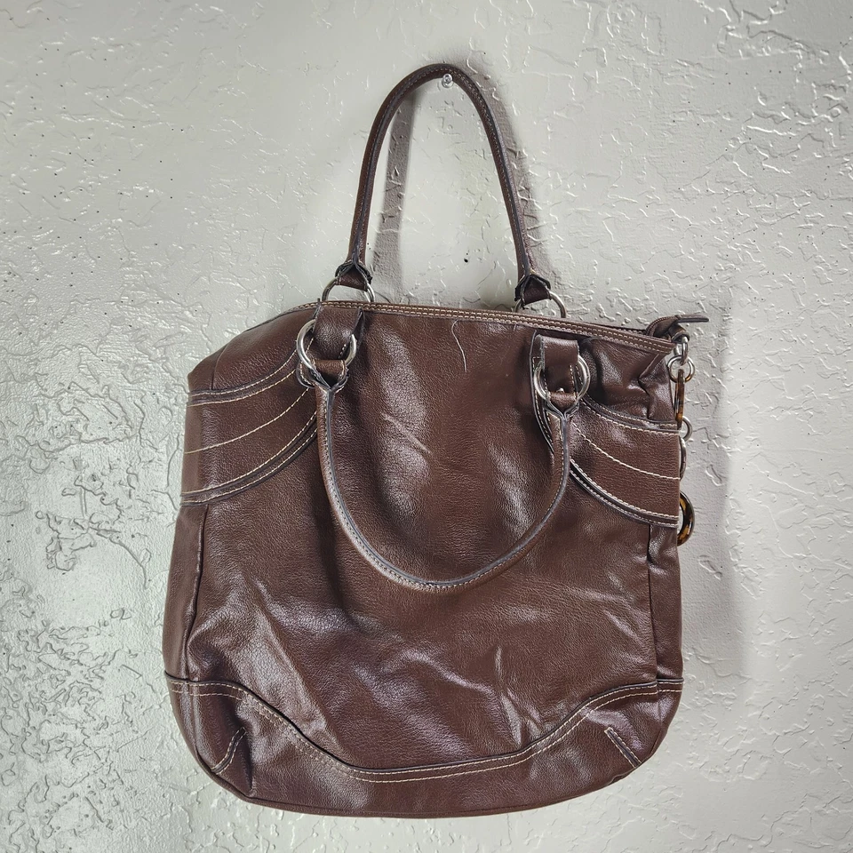 Bolso de mano grande marrón para mujer NY&C New York & Company Foto 4 de 4