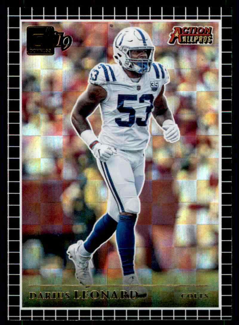 2019 DONRUSS ACTION ALL PROS DARIUS LEONARD INDIANAPOLIS COLTS #AAP-8 INSERT
