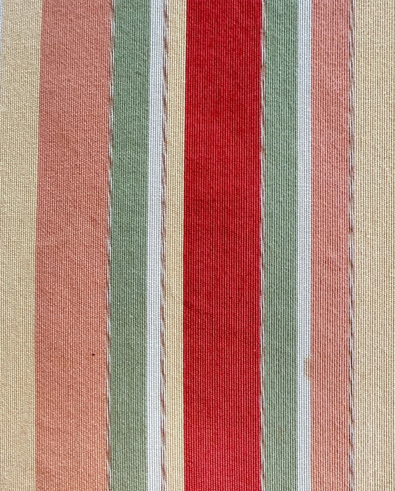 Par de almohadas vintage a rayas de color otoñal con borde de cepillo ZZ432 Foto 3 de 4