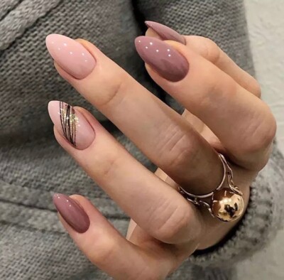spring almond nails