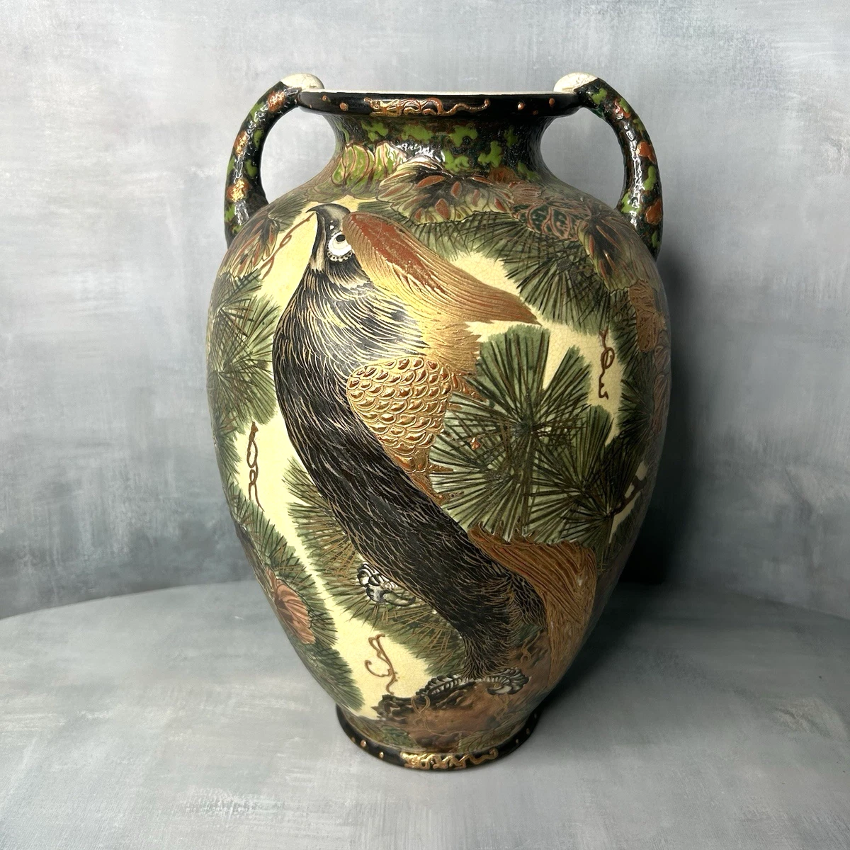 萨摩锦光山在日本古董花瓶| eBay