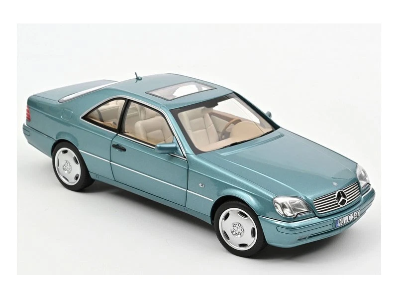 MB Mercedes Benz CL 600 - 1997 - bluemetallic - Norev 1:18 - Immagine 4 di 4