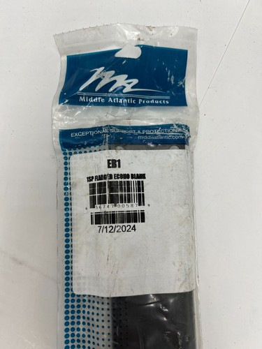 QTY 3 Middle Atlantic Products 1SP Flanged Econo Blank EB1 1-3/4" Steel - Bild 2 von 5
