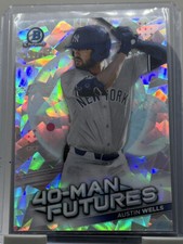 AUSTIN WELLS 2021 Bowman Chrome 40-Man Futures ATOMIC /150 #FMF-22 NY YANKEES
