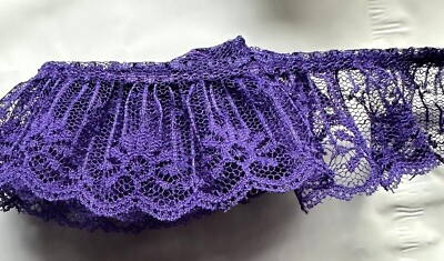Ruffle Lace Trim 1 3/4-inch-wide price per 2 yards select color