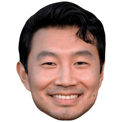 Simu Liu (Smile) Big Head. Larger than life mask.