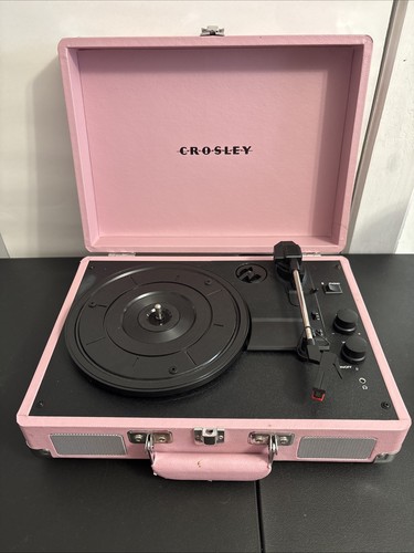 Crosley Cruiser Deluxe Portable 3 Speed Bluetooth Record Player CR8005E-BH