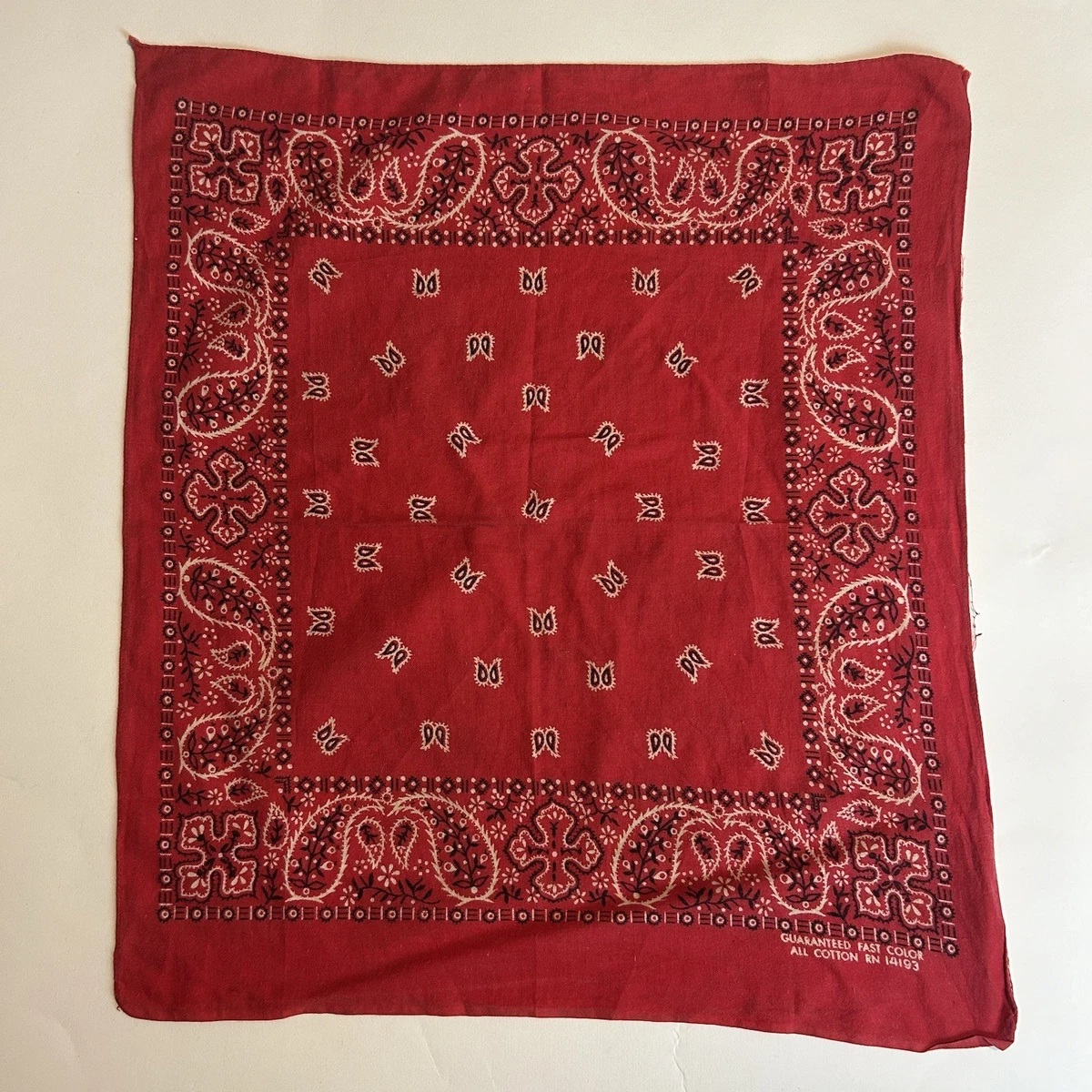 Western 100% Cotton Vintage Plain & Solid Handkerchiefs/Bandana
