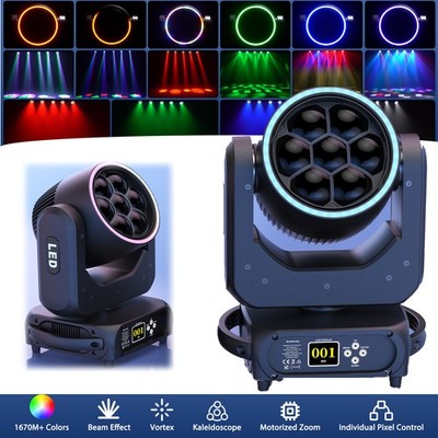 Moving Head Light w/Auto Programs Linear Zoom 7+42 LED Perfect Concert Disco