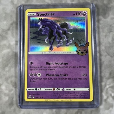 Pokemon TCG Halloween Trick or Trade Holo Trading Card & Loader Spectrier