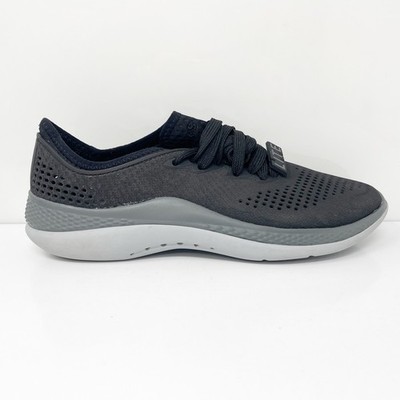 Crocs Mens LiteRide 360 Pacer 206715 Black Lace Up Casual Shoes Sneakers Size 7