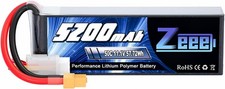 Zeee 3S Lipo Battery 5200mAh 50C 11.1V RC Batteries with XT60 Connector Soft...