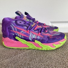 PUMA Men's LaMelo Ball MB.03 'Toxic' Purple/Green Sneakers Size 8.5 Men s