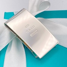 Tiffany  Co. 1837 Logo Money Clip Silver 27.9g