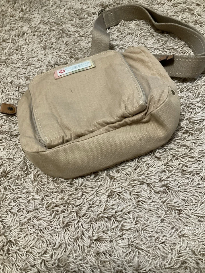 Bolso Bandolera De Colección Lona Fossil Bolso de Mano Tostado con Bolsillos Foto 4 de 4