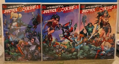 JUSTICE LEAGUE VS. SUICIDE SQUAD #1 (DC REBIRTH) CONNECTING VARIANT COVERS NM-/+