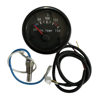 2'' 52mm LED Oil Temperature Gauge Pointer Car Fuel Temp Meter 50-150  Universal