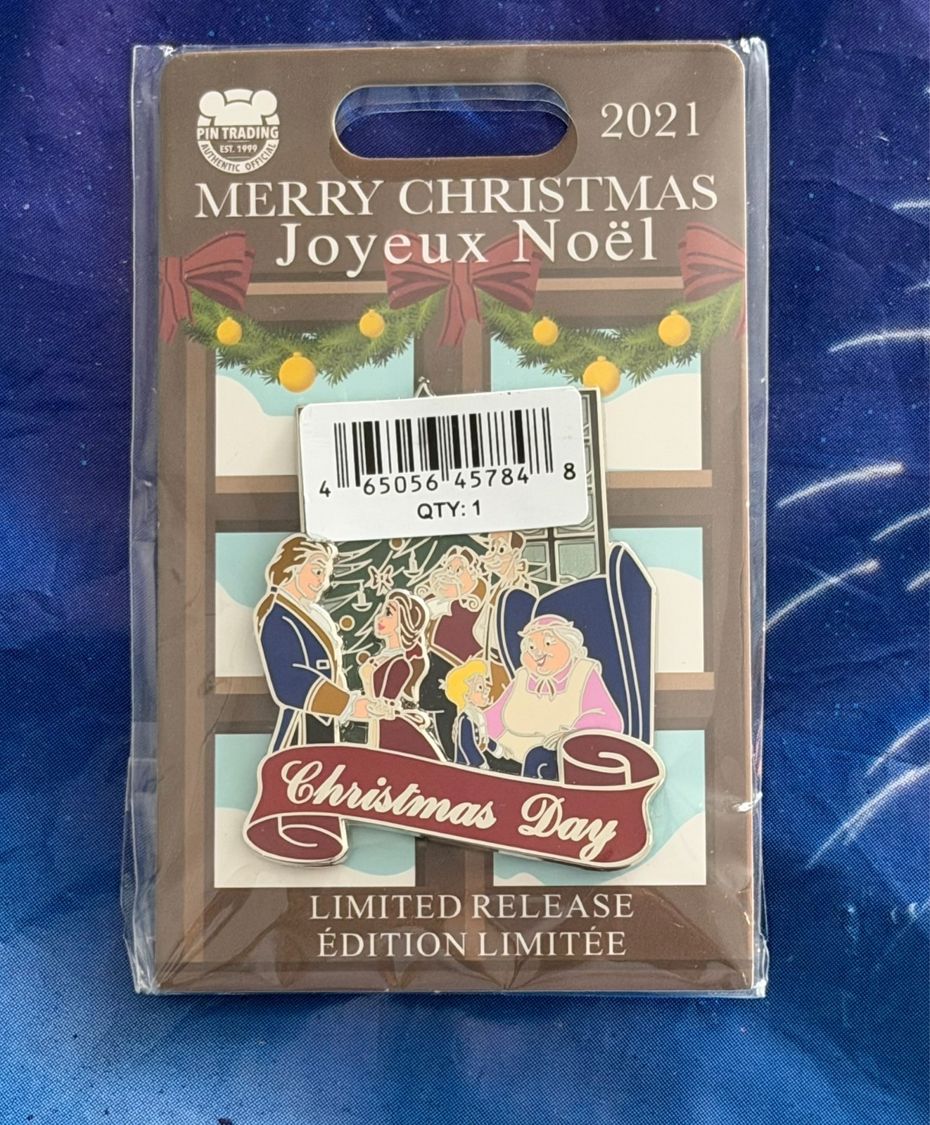 Disney Beauty and The Beast Cast Pin Christmas Day 2021 NEW
