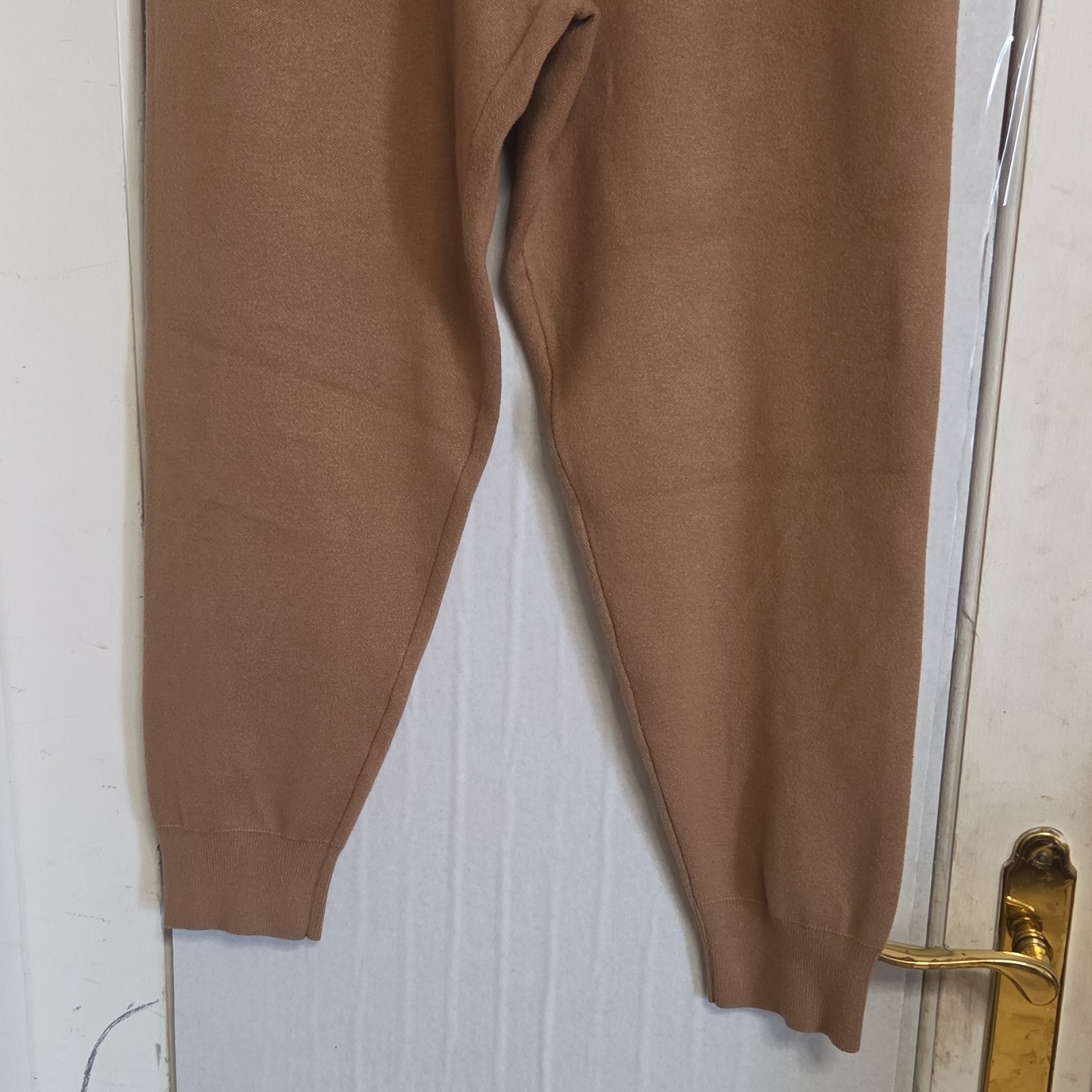 ZARA Women's Brown Drawstring Solid Pattern Regul… - image 3