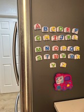 Leap Frog Fridge Phonics Magnetic Alphabet ABC School Bus Preschool See Video