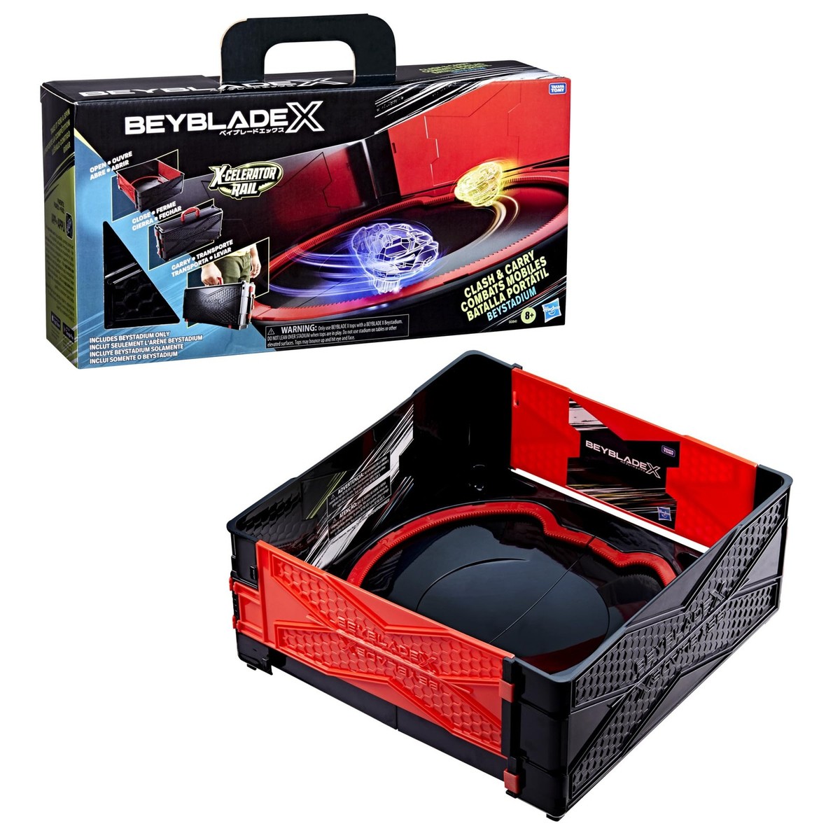 Beyblade X Clash & Carry Beystadium Battle Arena Spinning-Top Toys