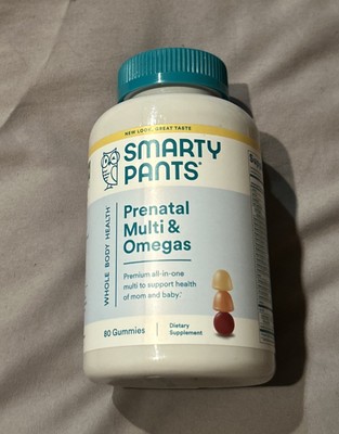 Smarty Pants ~ Prenatal Multi & Omegas ~ 80 Gummies ~ Sealed ~ Exp.03/2026