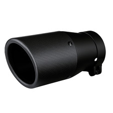 Real Carbon Fiber Exhaust Tip With Stainless Steel Black 3 Inlet Real Carbon Fiber Exhaust Tip With Stainless Steel Black 3 Inlet