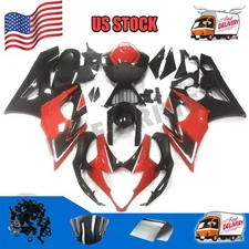 Fit for  2005-2006 GSXR 1000 Injection Mold Red Fairing Kit a008