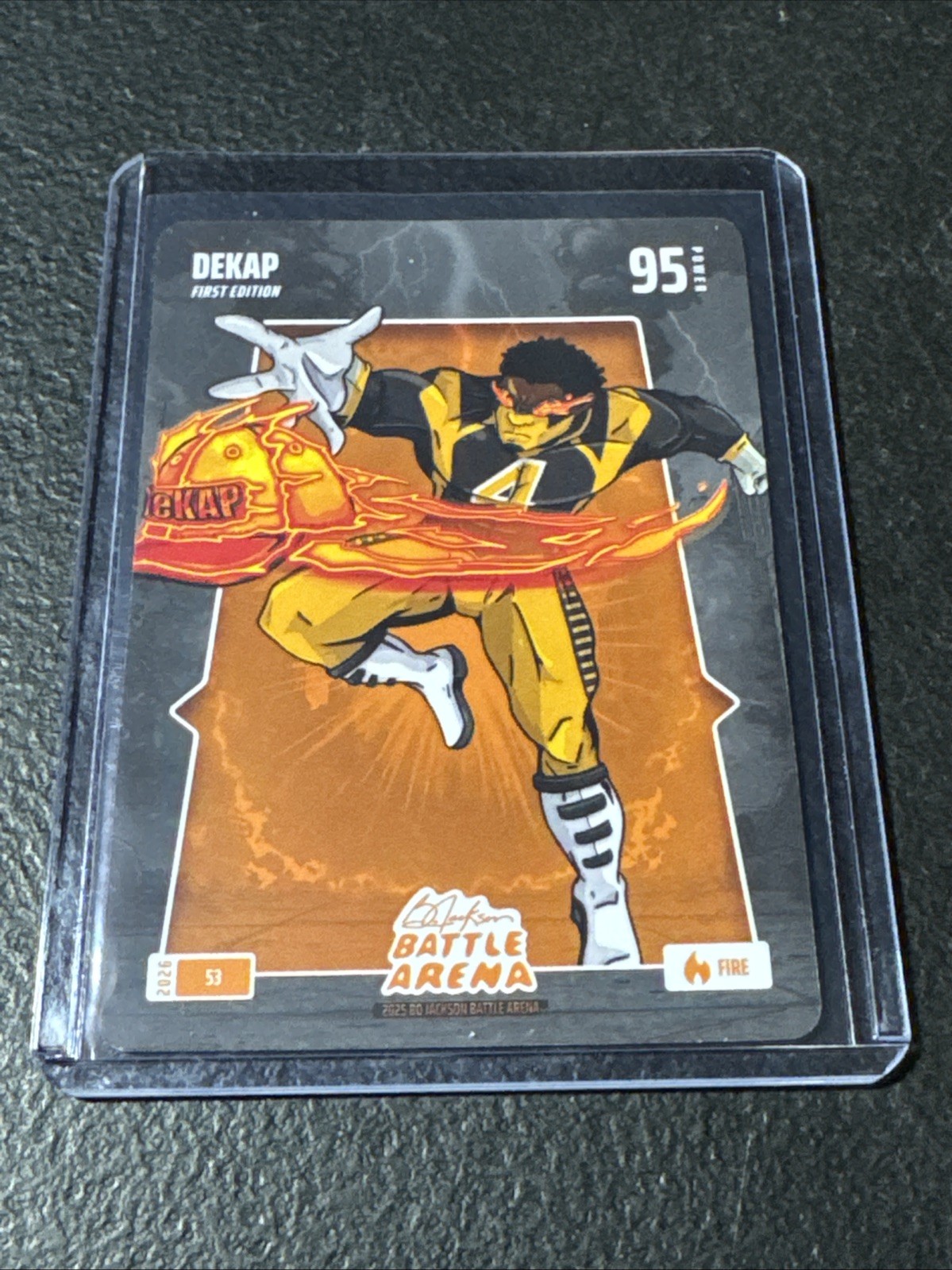 DEKAP (DK Metcalf) Bo Jackson Battle Arena #BF-173 Battlefoil Fire 95 Power