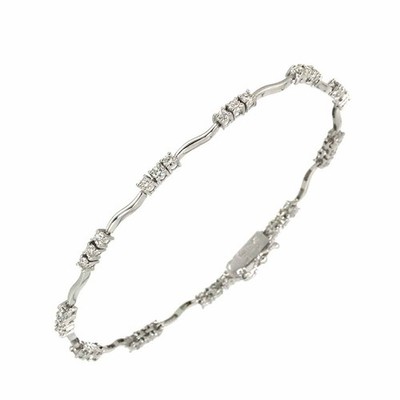 DE BEERS LINE Diamond 1.30ct Bracelet 18K White Gold 750 90309391