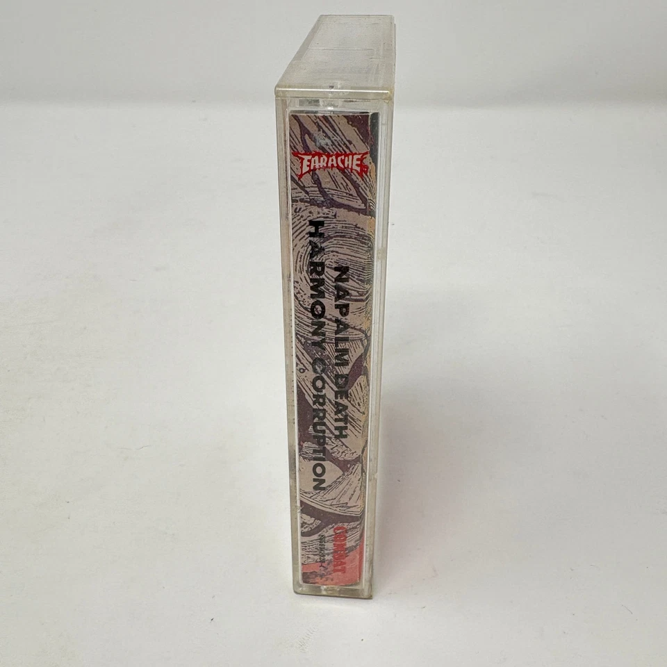 Napalm Death - Harmony Corruption 1990 Cassette Combat Earache 88561-2020-4 - Image 2 of 4
