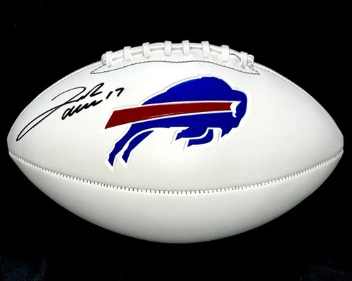 Josh Allen Signed NFL Buffalo Bills Logo Football Auto *Five Star Authentic*