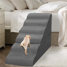 Dog Stairs for High Beds 30-36 Inches Tall 6-Step Dog Steps for Bed 32-36 Inches