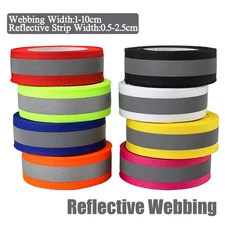 Reflective Webbing | Multi-Use Reflective Stripe for Sewing, Clothing, Pet Gear