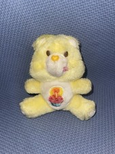 Care Bears Birthday Bear 6 IN 1983 Stuffed Plush Doll Toy Figure Vtg Yellow Cake