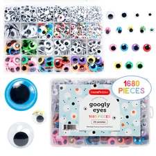 Incraftables Googly Eyes 1680pcs Set. Self Adhesive Wiggle Eye for DIY Crafts