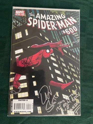 Amazing Spider-Man # 600-1st Signed Dan Slott Comic John Romita Jr Cover NM