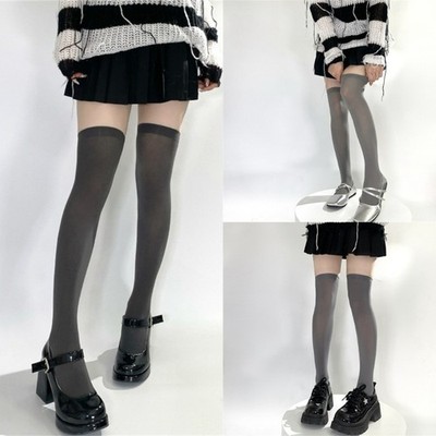 Thigh High Socks for Women Girls Over the Knee Socks Nylon Thigh High Stockings