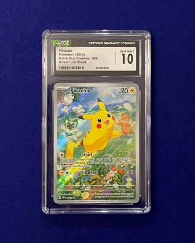 CGC 10 Pikachu #88 Adventure Chest Promo 2024 Pokemon GEM MINT