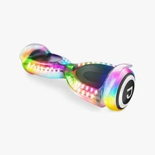 Jetson Pixel Electric Hoverboard With Bluetooth Speaker, LED Lights White - New