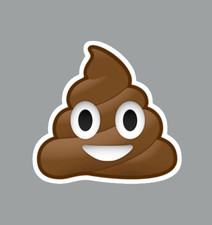 Poop Emoji Funny Office Humor Fridge Magnet