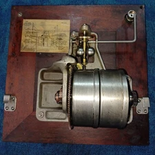 VICTOR VICTROLA 2 DRUM 2 SPRING MOTOR WITH MAHOGANY BOARD***MOTOR REBUILT***