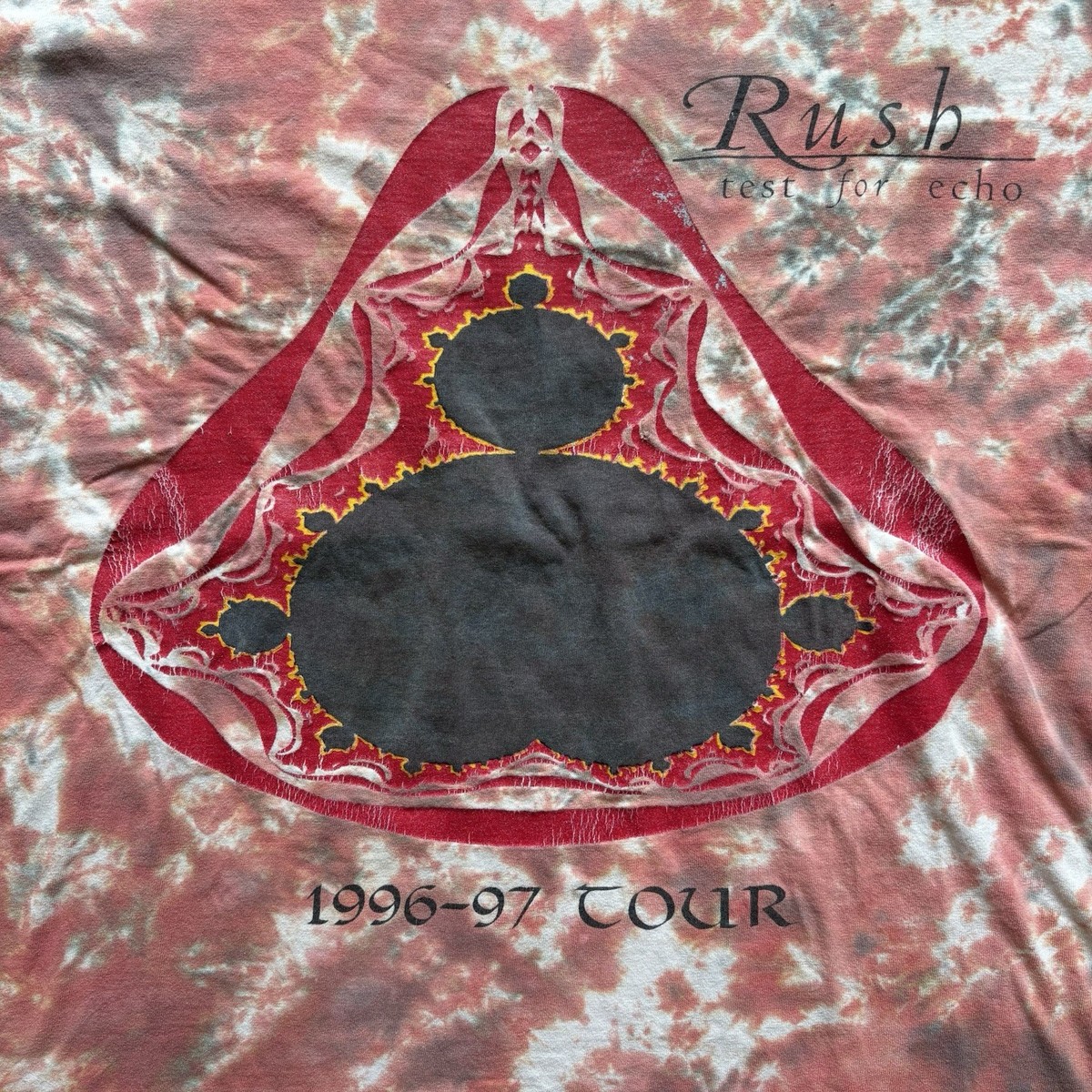Vintage 90s Rush Test For Echo 1996-97 Tie Dye Tour T-Shirt Extra