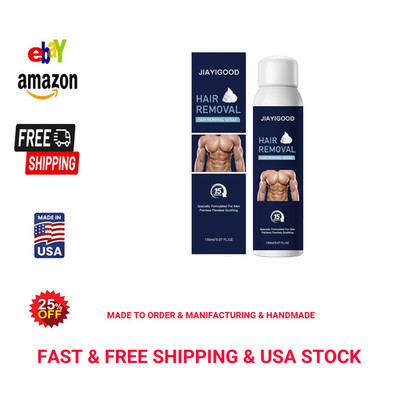 Men's Hair Removal Spray Foam for Body Painless Depilatory Cream Natural Plant