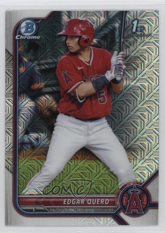 2022 Bowman Chrome Prospects Mega Box Mojo Refractor Edgar Quero #BCP-123 0kz8